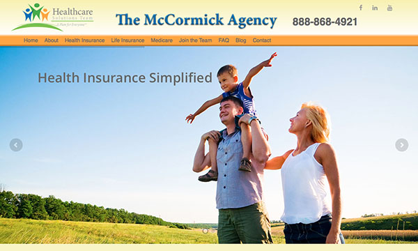 The McCormick Agency website