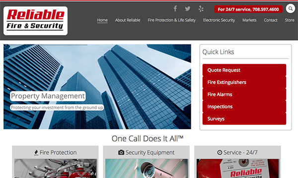 Reliable Fire website